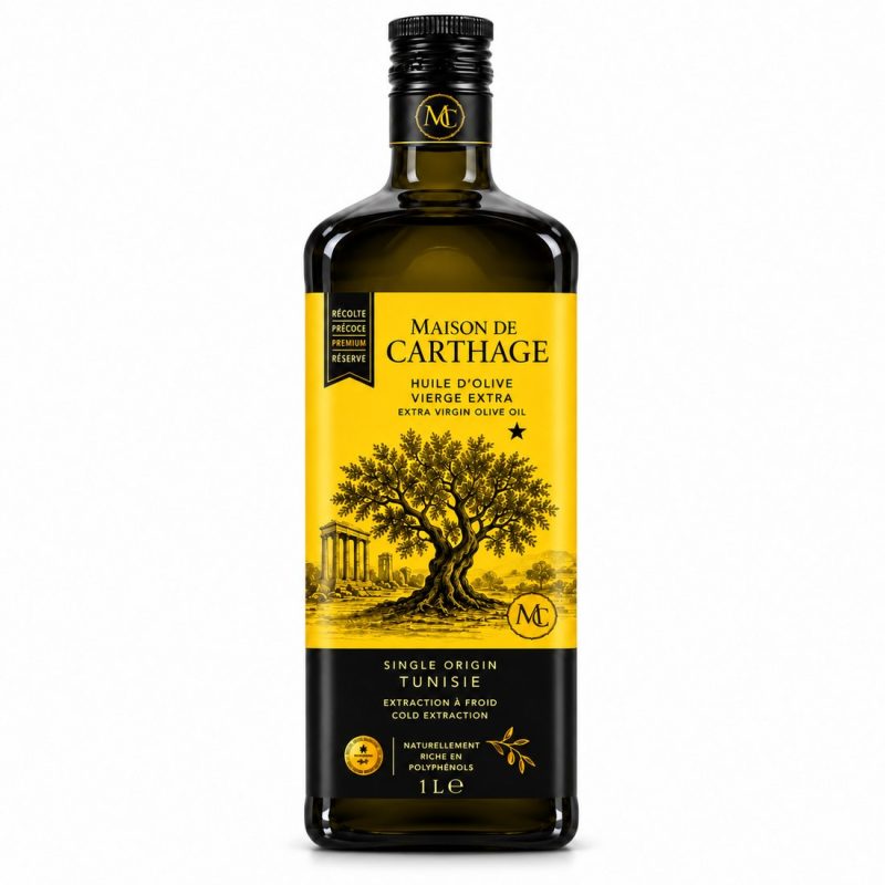 Huile d’olive vierge extra de Tunisie — 1 L